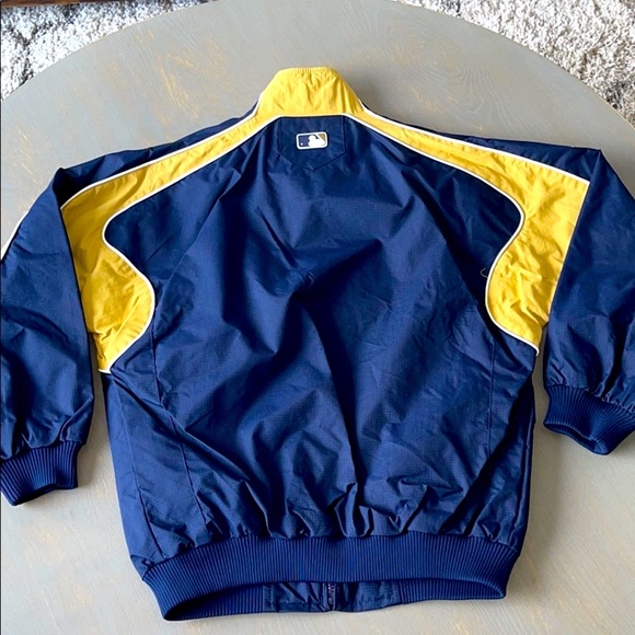 Milwaukee Brewers Baseball Majestic Youth Jacket - Picture 2 of 6